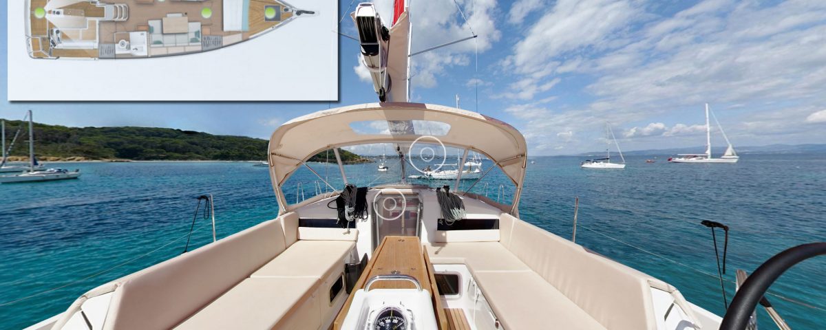 Présentation du nouveau voilier Jeanneau Sun Odyssey 440 en vision 306° - Yacht Méditérranée Marseille