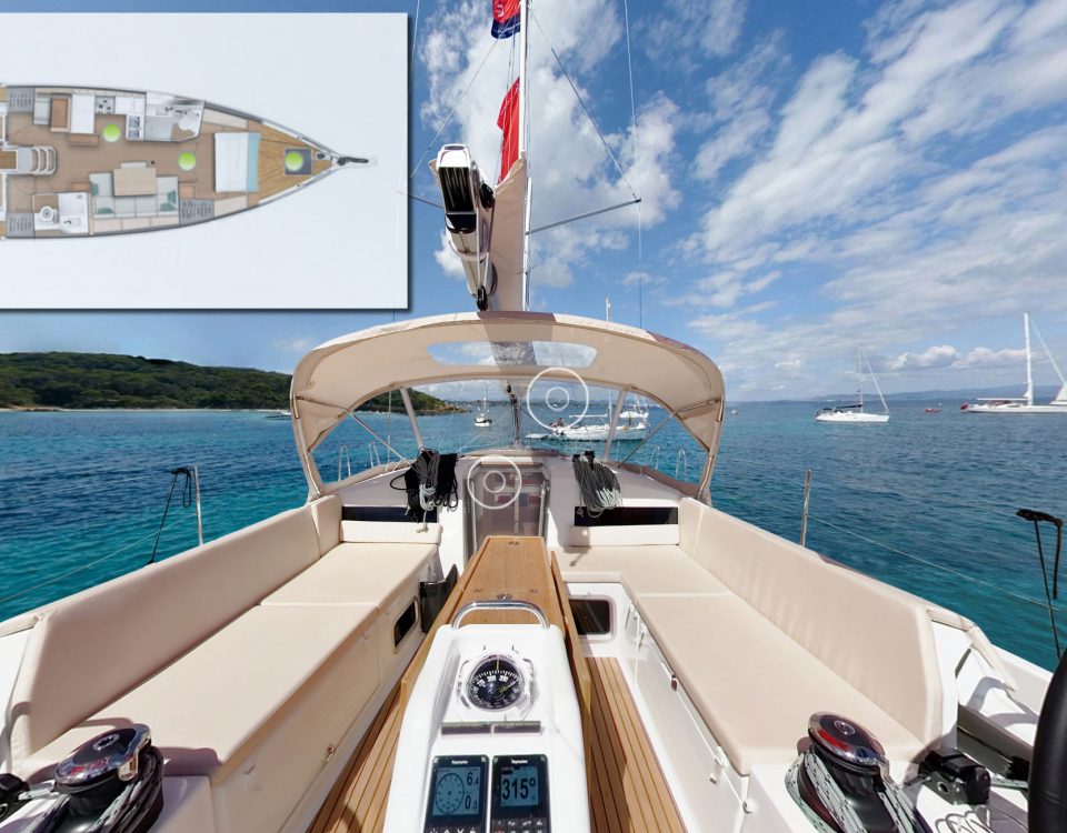 Présentation du nouveau voilier Jeanneau Sun Odyssey 440 en vision 306° - Yacht Méditérranée Marseille