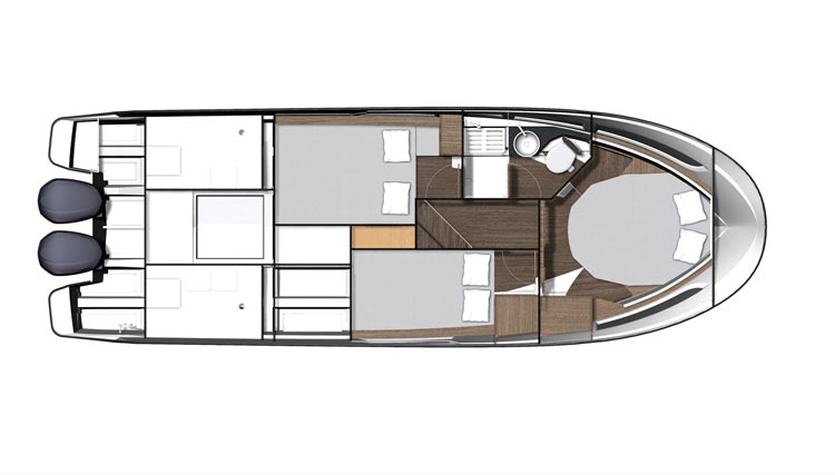 Jeanneau Merry Fisher 1095 Bateau Hors bord – Yacht Méditerranée - Jeanneau Marseille vente de bateaux neufs et occasions