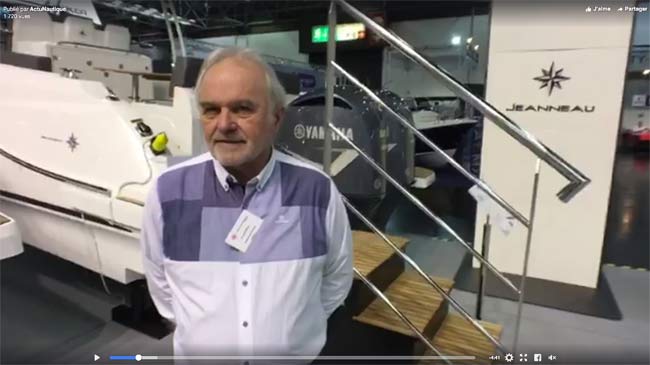 Interview de Max Cailhol dirigeant de Yacht Méditerannée lors du salon nautique de Dusseldorf