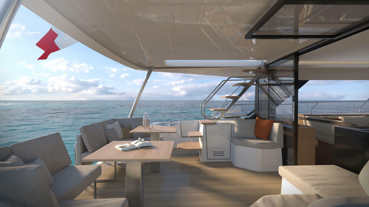 5-Prestige-M48-yacth-med-Marseille Yacht Prestige M48 - Yacht Méditerranée Marseille