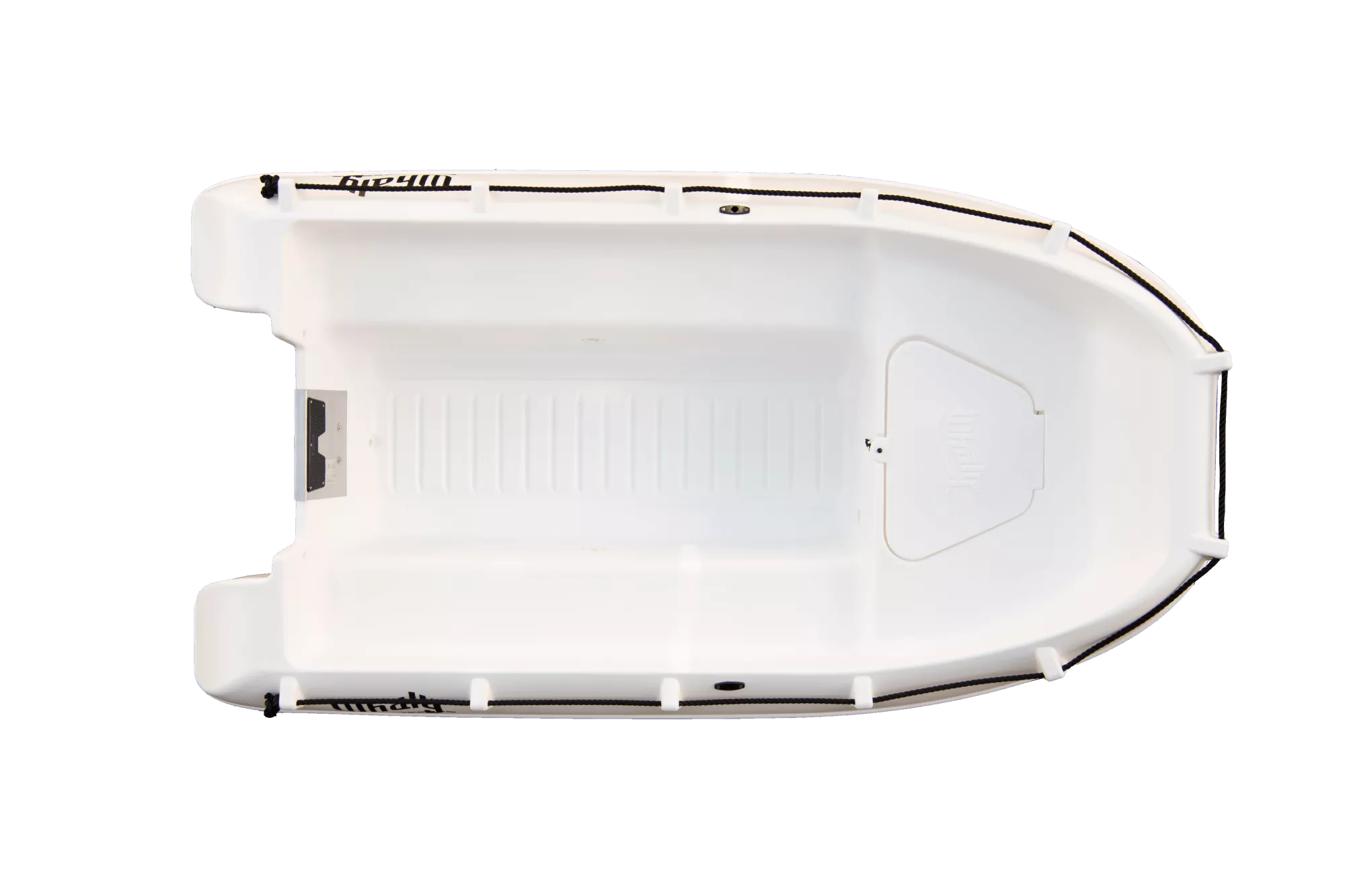 whaly-270 Whaly 270 a white boat with black stripes